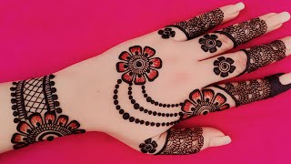 New Stylish mehndi design  Simple henna design  Mehandi ka design  Cone designs  Mehndi designs [upl. by Ellac]