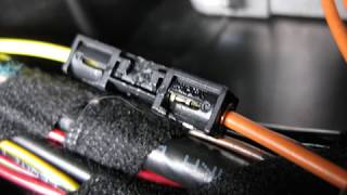 Mercedes W211 Factory Phone and Bluetooth install  PART 3  MOST Fiber Optic Cable E500 E350 [upl. by Lladnar]