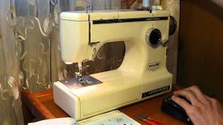 Sewing machine Швейная машина Lewenstein Compacta 6 Германия test Намотка нитки на шпульку [upl. by Estel]