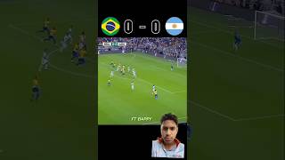 Brazil vs Argentina football youtubeshorts viralvideo shorts shortvideo viralvideo [upl. by Vergos515]