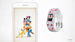 Garmin vívofit jr 2 Navigating the Disney Minnie Mouse App Adventure and Game [upl. by Cathrin]