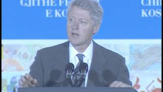 President Clintons Remarks to the Citizens of Ferizaj Kosovo [upl. by Jemena447]