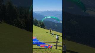 Paragliding launch on a warm summer day in Werfenweng paragliding [upl. by Monika]