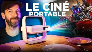 Jinvite le cinéma à table  TEST XGIMI ELFIN FLIP  le projecteur portable le moins cher de XGIMI [upl. by Omor875]