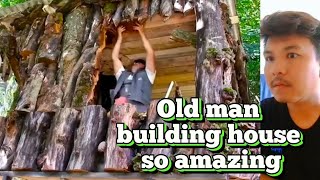 Old building his house so amazing Survival camping building outdoors campingideas home [upl. by Viridis]