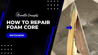 How To Repair Foam Core handmade fiberglass widebody [upl. by Berty]