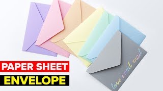 How to Make Paper Envelope  DIY Easy Paper Envelope [upl. by Emmalee]