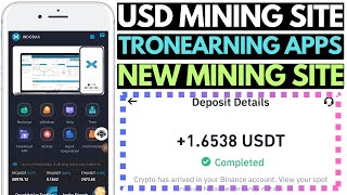 USDT Earning Apps in 2024  TRON Mining Site  Free USDT Earn  New USDT Investment Sites [upl. by Liliane]