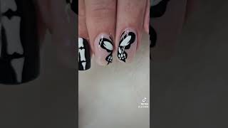 Scull butterfly nails [upl. by Aihtnis93]