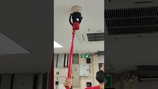 Fire Alarm System Test  Smoke Detector Test With Smoke Tester [upl. by Ahsiele807]