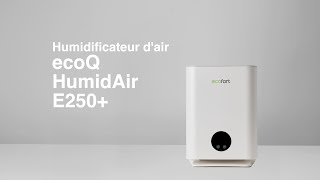 Smartes Raumklima mit ecoQ HumidAir E250 – Hygienische Befeuchtung per App [upl. by Annaej]