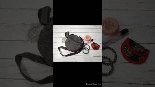 Round Fabric Sling Bag diy ytshorts shorts [upl. by Farlee240]