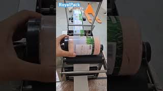 Semi Auto Sticker labelling Machine Mobile  9892335530 9833753754 ROYALPACK [upl. by Anyotal290]