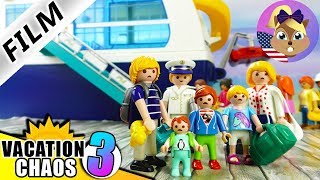 Playmobil Story  no CRUISE VACATION for the Smith Family Kids Film Vacation Chaos 3 [upl. by Rabi387]