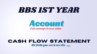 Cash flow statement BBS 1st year 15 marks fixed Full concept part i  यति हेरेसी अरु हेर्न पर्दैन😱 [upl. by Chang]