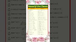 Differentiation and integration important formulasintegration formula [upl. by Pimbley]