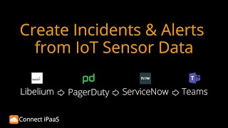 How to Integrate IoT Sensor Data With PagerDuty ServiceNow and Teams in Less Than 90 Seconds [upl. by Richman]