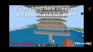 Easy Creeper Farm 121 Bedrockpe [upl. by Solracnauj286]