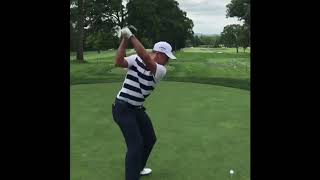 Xander Schauffele golf swing DTL DRIVER [upl. by Zeuqirdor]