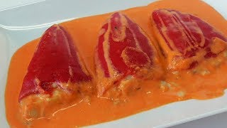 PIMIENTOS DEL PIQUILLO RELLENOS DE BACALAO [upl. by Mensch208]