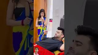 comedy funny couple love cute couplegoals khwahishgal ytshorts rajjufam bollywoodsongs [upl. by Ecinrahs]