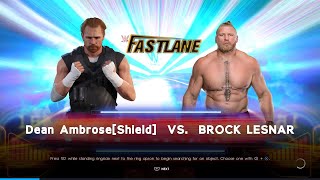 WWE 2K22 Brock Lesnar Vs Dean Ambrose In Normal Match Gameplay On PS4 [upl. by Sherburn]