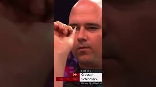 Rob Cross 121 finish against Martin Schindler during the Cazoo Grand Slam of Darts 2022 [upl. by Pond]