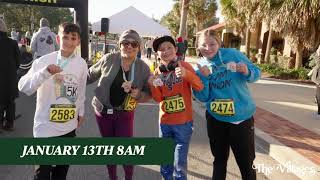 The Villages Florida 2024 Begins with the Running of the Squares 5K Race in Lake Sumter Landing [upl. by Criswell]