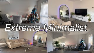 Extreme Minimalist Christmas Decor 2024  Living Room Tour  Minimalism minimalist minimalism [upl. by Atinuaj]