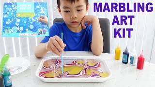 Fun Art for Kids  Marbling Paint Kit by Jar Melo  LRH amp Toys [upl. by Gosselin541]