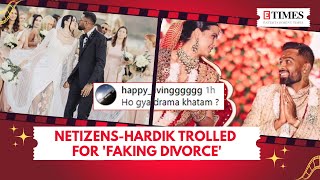 Hardik Pandya Natasa Stankovic Face Internet Fury Couple Trolled For Their Divorce Drama [upl. by Zoie]