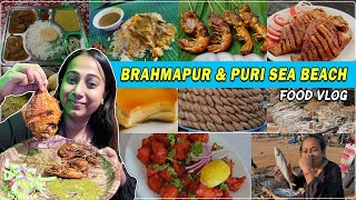 Brahmapur amp Puri Sea Beach Food Vlog  Food Capital New Biryani Centre  Odisha Food Series Ep6 [upl. by Allrud86]