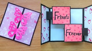 DIY Friendship Day Card Easy  Friendship Day Cards  Friendship Day Gifts  Friendship Day 2020 [upl. by Tris]