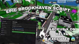 New Epic Brookhaven Script Hack  SILENT HUB 19 👾 10 SCRIPTS FluxusHydrogenDeltaArceus X Mobile [upl. by Antonietta]