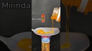 Mirinda vs hot spoon 😱 youtubeshorts experiment amazing [upl. by Baptiste595]