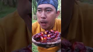 RUJAK BUAH KELAPA SAWIT  MUKBANG BUAH KELAPA [upl. by Doak]