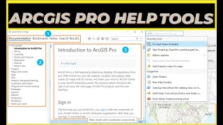 Use ArcGIS Pro Help to Find Tools I Help Documentation I Search Function I Geoprocessing Pane [upl. by Nagaem]