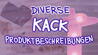 Diverse Kack Produktbeschreibungen [upl. by Yramesor]