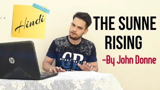 The Sunne Rising by John Donne in Hindi Poem line by line full summary Explanation and full analysis [upl. by Ahsiniuq618]