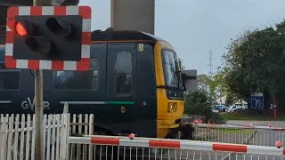 Avonmouth Dock Junction level crossing Bristol 281024 [upl. by Reinertson221]