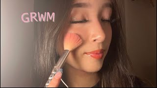 ASMR GRWM my glam makeup routine [upl. by Firmin]