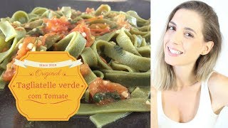 Receitas para Mães  Tagliatelle verde com Molho de tomate [upl. by Anyl]