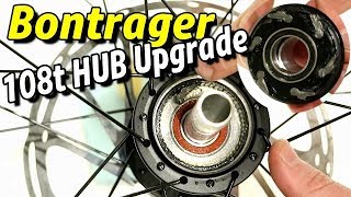 How to UPGRADE your Bontrager Drive 54t Hub to 108t As well as remove and overhaul freehub body [upl. by Zielsdorf]