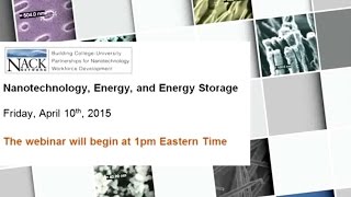 Nanotechnology Energy and Energy Storage [upl. by Seuqram]