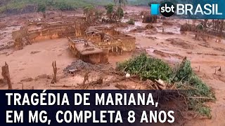 Tragédia de Mariana em Minas Gerais completa 8 anos ainda sem punições  SBT Brasil 041123 [upl. by Aretse]