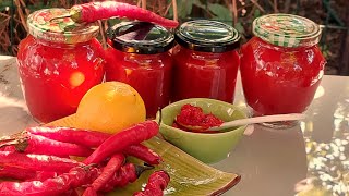 Dulceata de ardei iute  Hot pepper jam [upl. by Acquah]