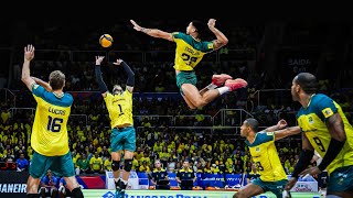 TOP 20 Craziest Actions by Volleyball Team Brazil [upl. by Salter]