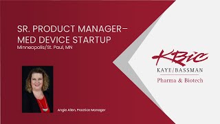 Sr Product Manager  Minimally Invasive Med Device Startup [upl. by Notfilc]