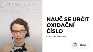 Oxidační číslo a jeho určení  chemické názvosloví 1 díl [upl. by Nenerb]