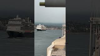 Koningsdam departing Canada Place Vancouver Cruise Terminal shorts music cruise jimmybuffet [upl. by Anaidiriv]